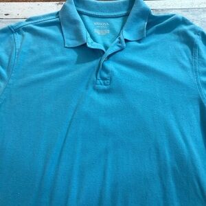 Merona Blue Polo Shirt Classic Style